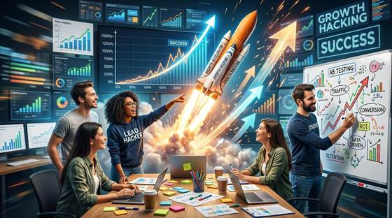 Growth hacking marketing expert business acceleration strategy